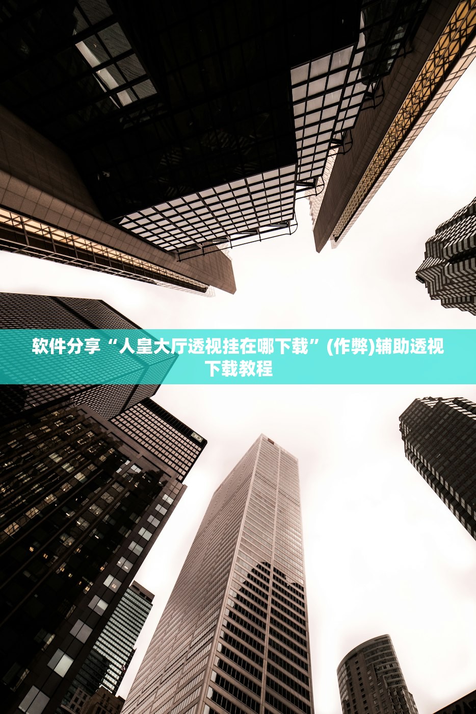 软件分享“人皇大厅透视挂在哪下载”(作弊)辅助透视下载教程